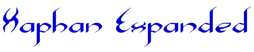 Xaphan Expanded 字体